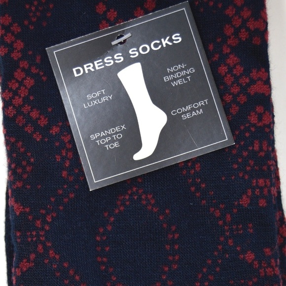 2 Pair J. Ferrar Soft Dress Socks, Size 10-13 Snake Skin & Mix Stripe Camo NEW - Picture 6 of 6